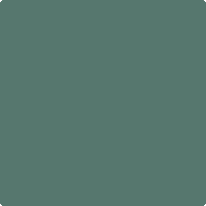 685-Verdigris: a paint color by Benjamin Moore avaiable at Clement's Paint in Austin, TX.