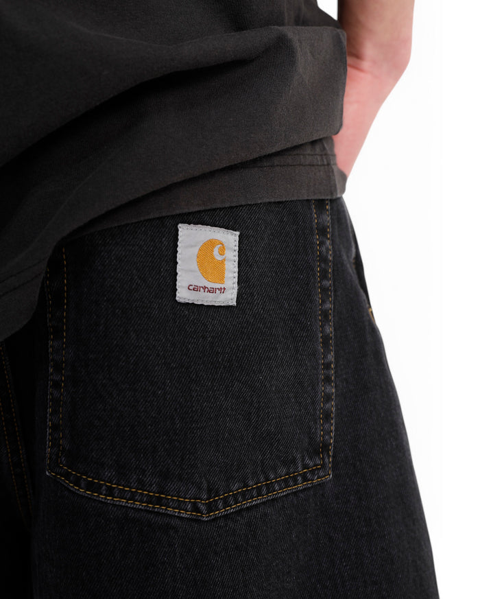 Carhartt WIP-Brandon Short Black Stone Washed-Starcowparis