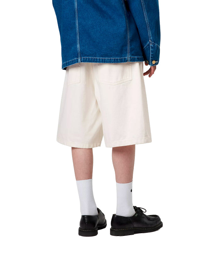 Carhartt WIP-Brandon Short White Rinsed-Starcowparis