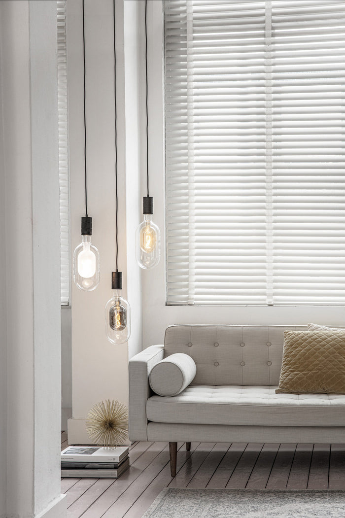 Calex Sundsvall LED Lamp - E27 - Clear/Titanium - 3W - Dimmable