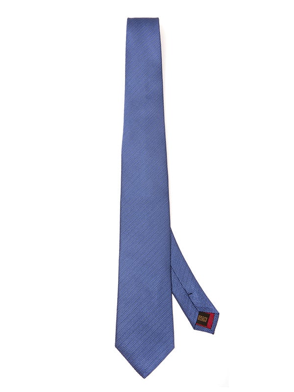 Campania Structure Dark Blue Silk Tie