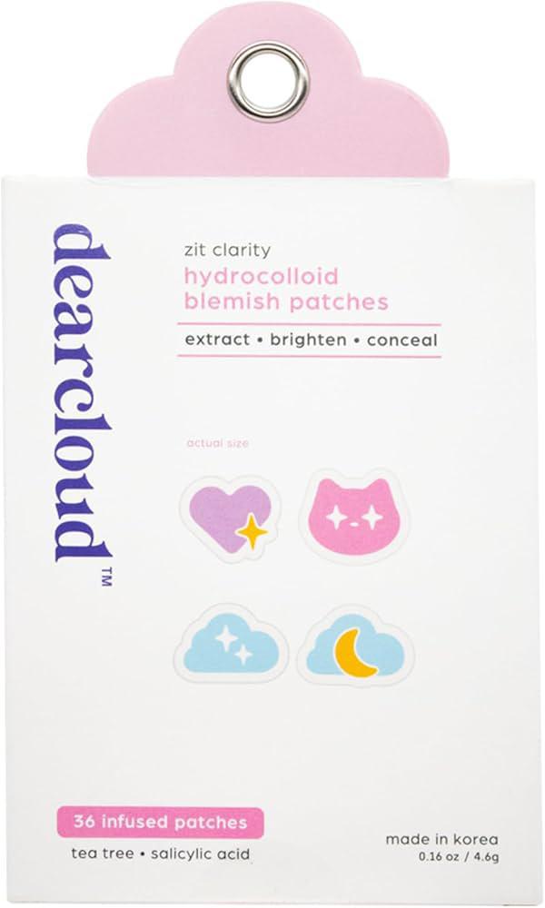 Dearcloud Zit Clarity Hydrocolloid Blemish Patches Includes Compact Mirror