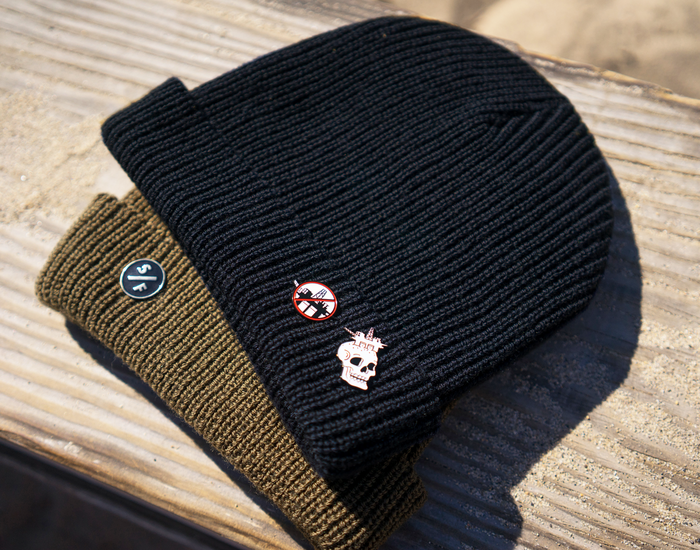 #DrillingIsKilling Skull Enamel Pin