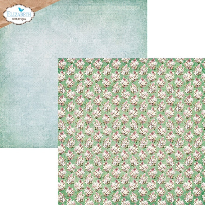 Double-sided sheets with unique designs, birds, florals, and delicate patterns in a soft color palette. At Embellish Away in Bowmanville Ontario Canada.