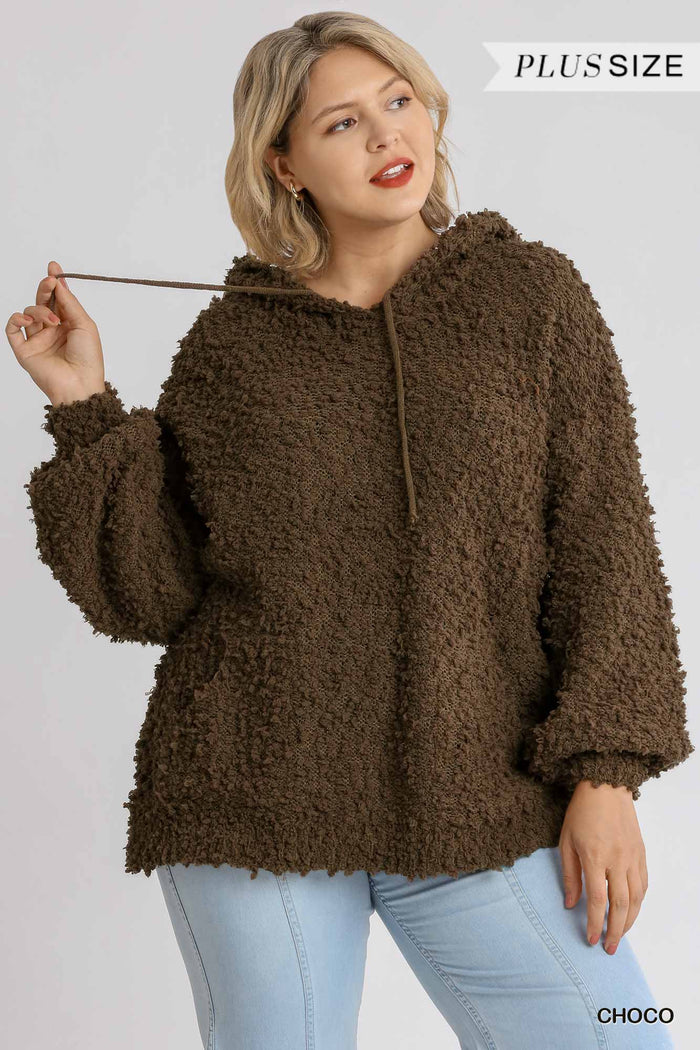 Fuzzy Long Sleeve Hoodie