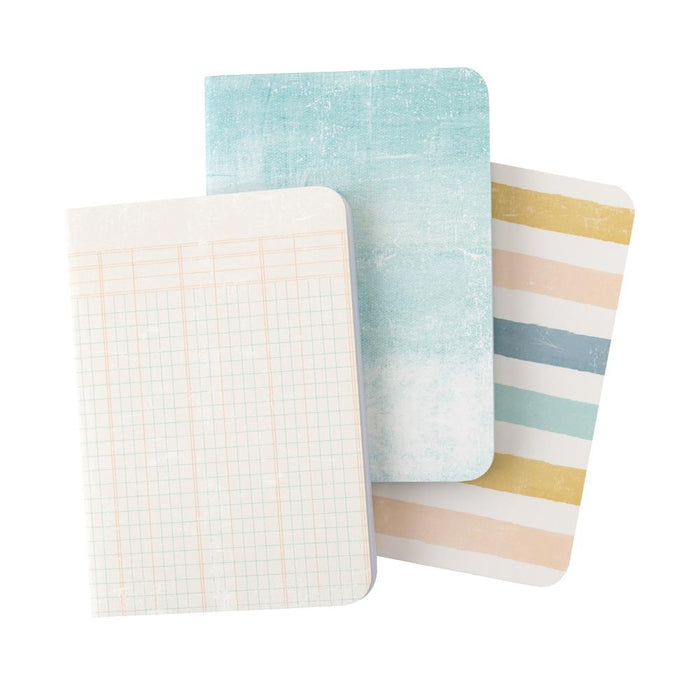 Heidi Swapp - Mini Blank Notebooks - 3/Pkg - Set Sail. Available at Embellish Away located in Bowmanville Ontario Canada.