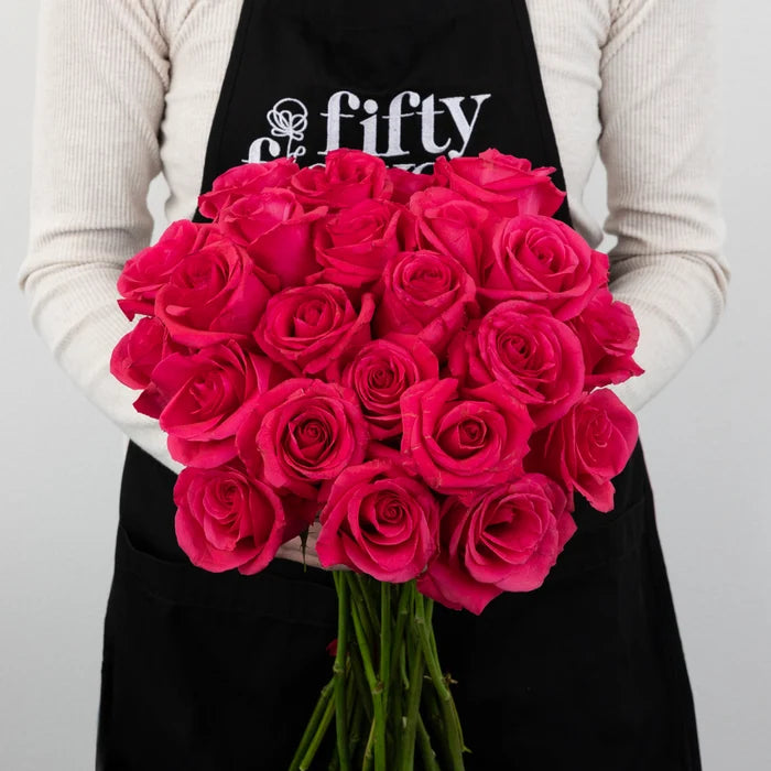 Hot Shot Rose Novelty Rose Apron - Image