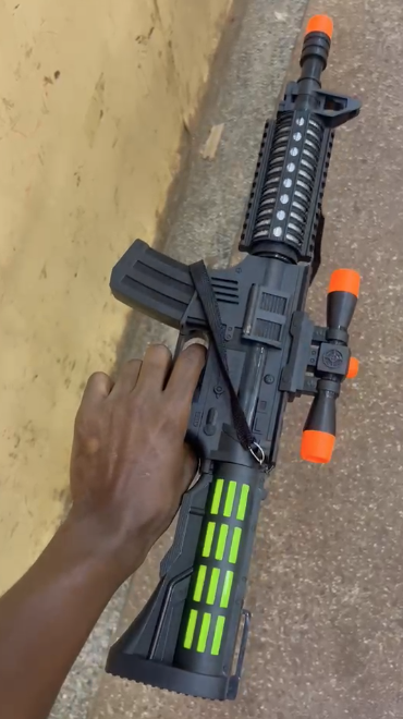 Kids Combat Ranger Toy Rifle | Light & Sound Effects | Scope & Strap | Ages 3+