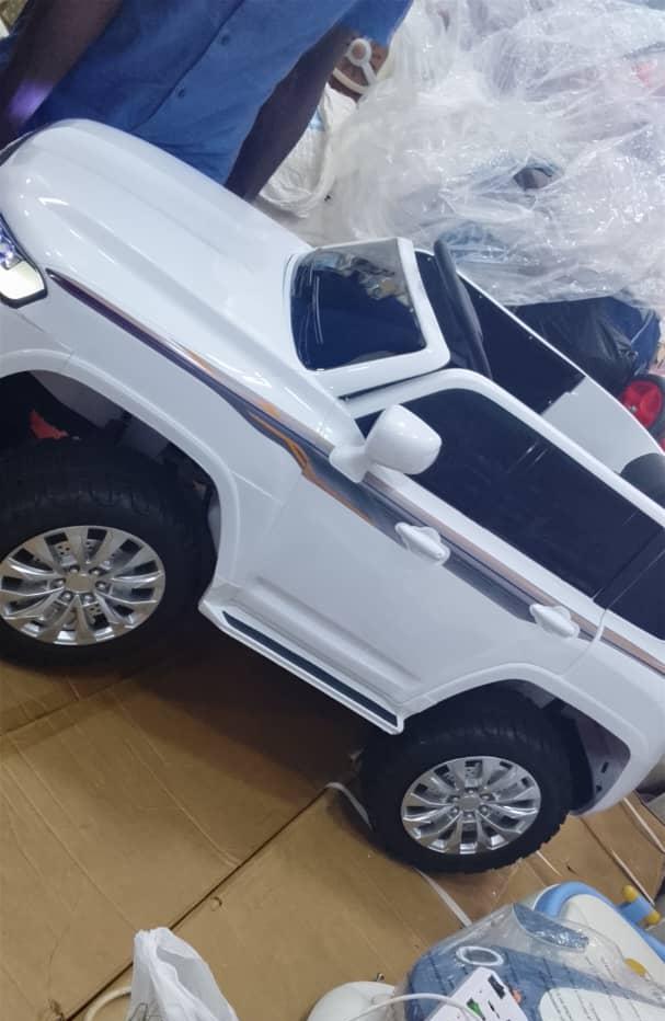 Kids Electric Ride-On SUV | Small Size | Remote Control | LED Lights | Music - White