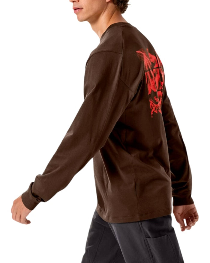 Kragg SL Cotton Bird Tile Shirt LS Carob / Dynasty