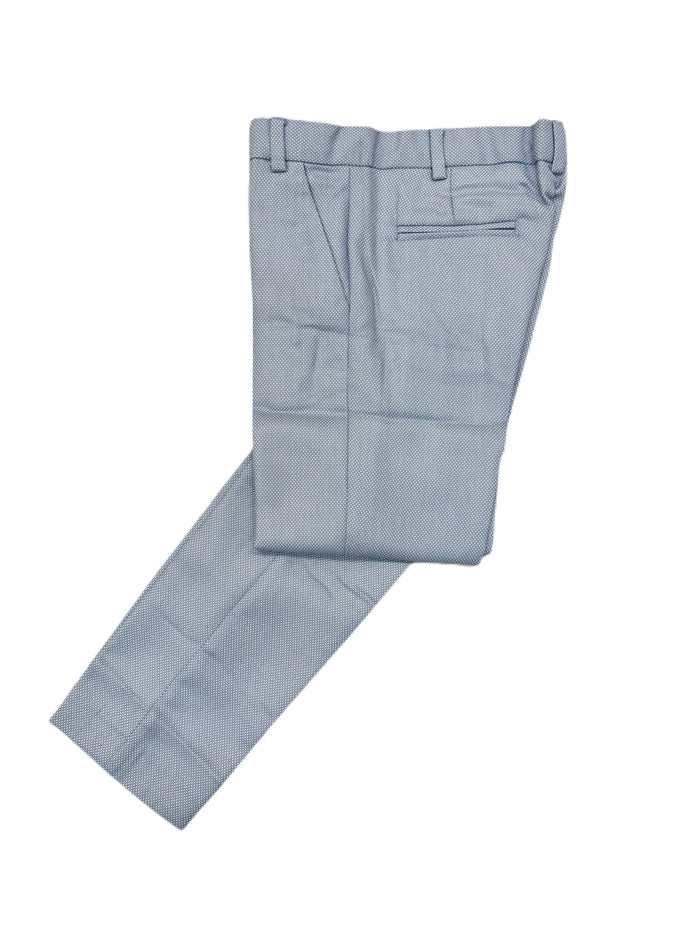 Leo & Zachary Sky Birdseye Dress Pant