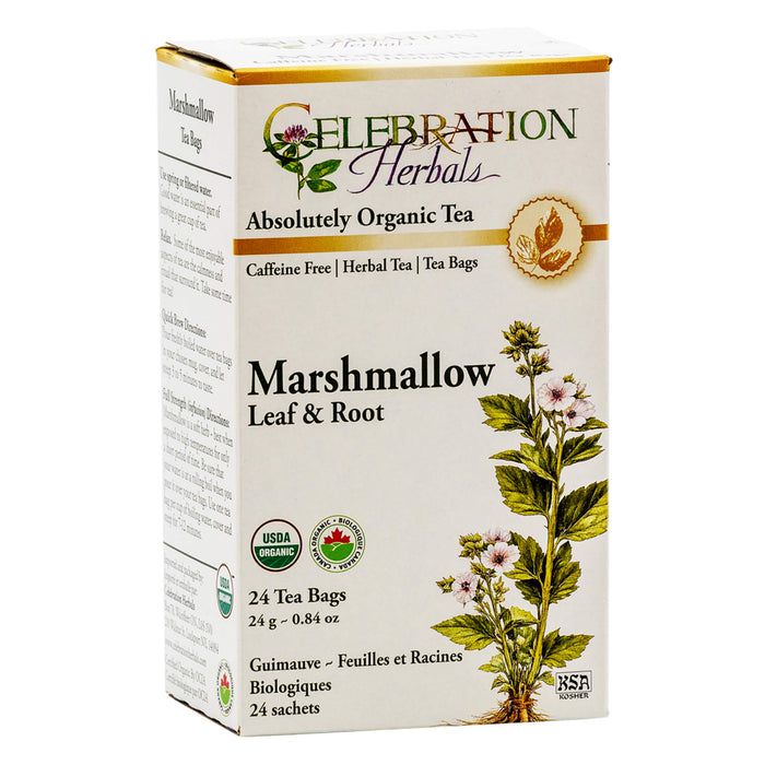 Box of Celebration Herbals Marshmallow Leaf & Root Tea - 24 Bags