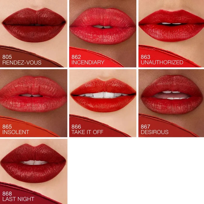 NARS Explicit Refillable Satin Lipstick (2 shades) NIB