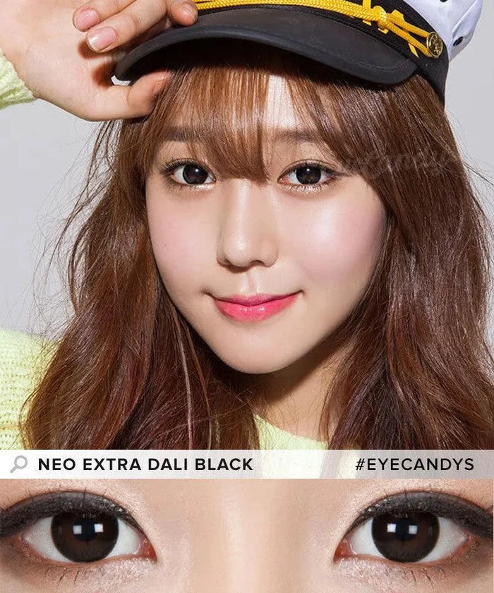 NEO Monthly Extra Dali Black Color Contact Lens - EyeCandys