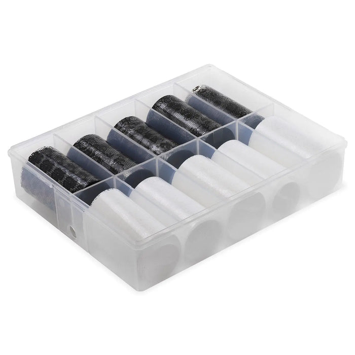 NFS-002 Black & White Lace - Transfer Foil Set Naio Nails