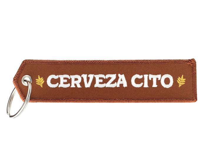 No Trabajo Embroidered Key Tag