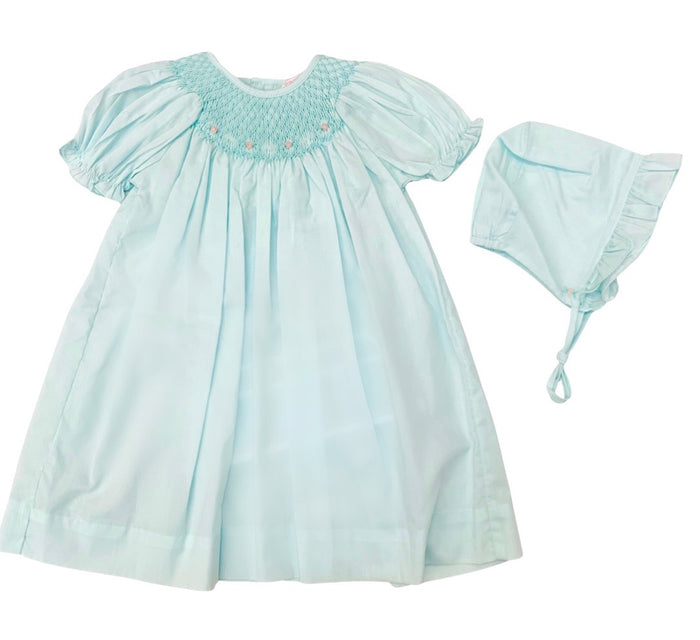 Petit Ami Smocked Daygown /Hat 5905