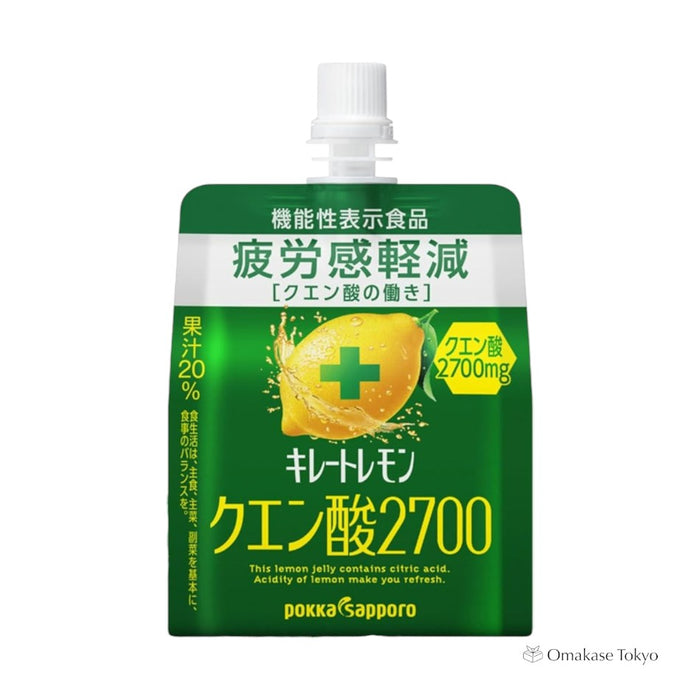 Pokka Sapporo Chelated Lemon Citric Acid Jelly, 6 Pieces