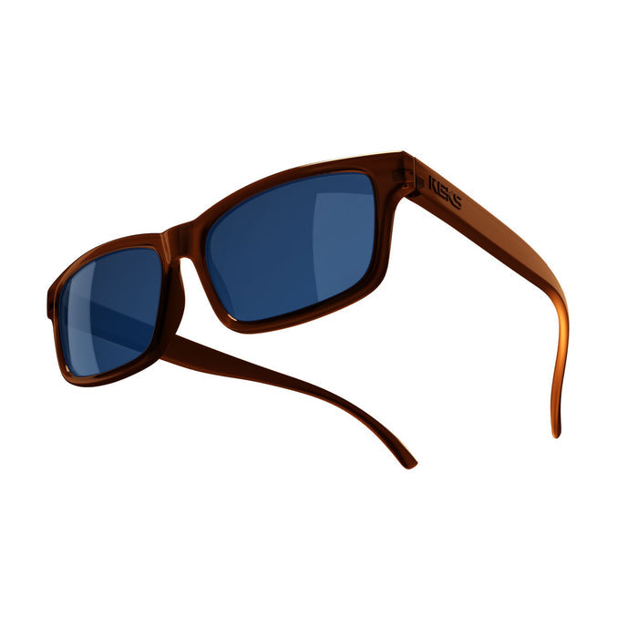 Single Vision / Rose Amber / Solid Blue Mirror