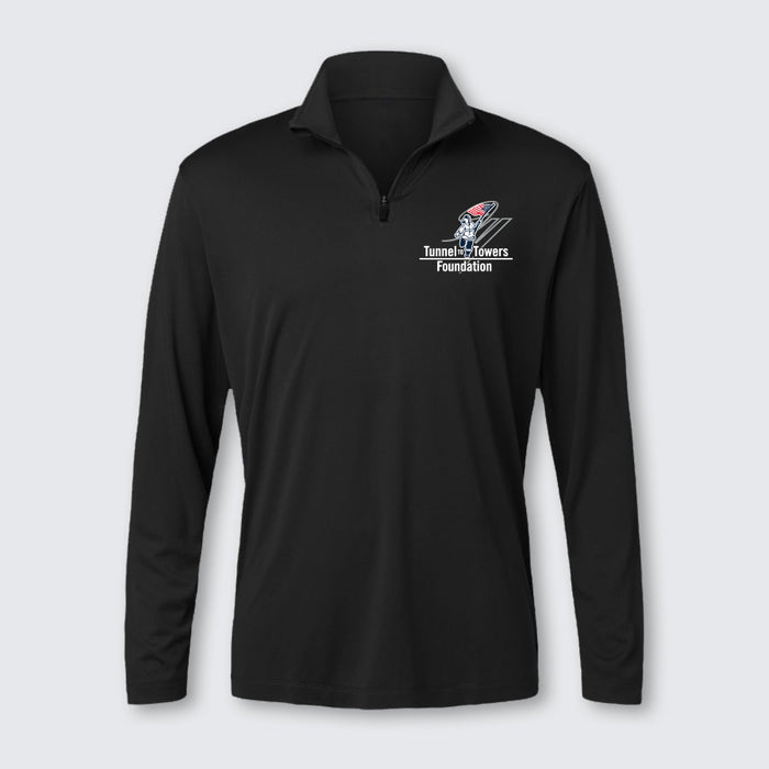 T2T Twin Towers Quarter Zip Pullover – Unisex (Black)