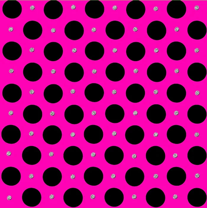 Uniqueco Bio Glitter FSCM Eco Party Silver/Black Spot on Pink