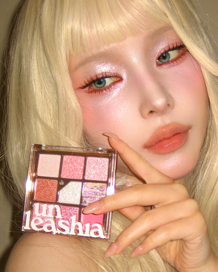 UNLEASHIA - Glitterpedia Eye Palette NO.9 All of Pink Glitter