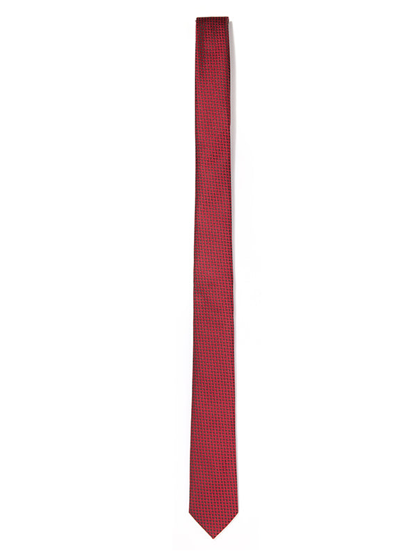 ZOD! Structure Red Microfibre Tie