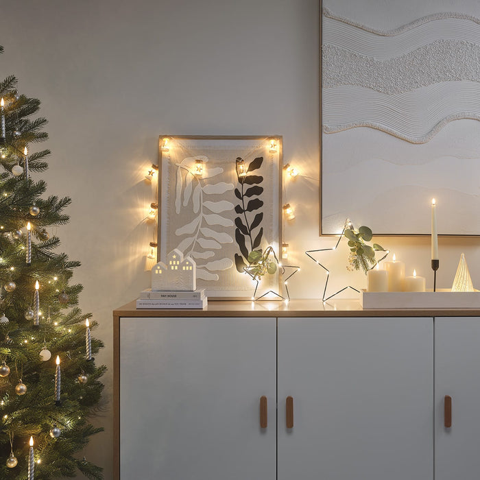 10 Star Glass Bottle LED String Lights