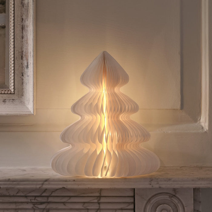 28cm Paper Christmas Tree LED Decoration