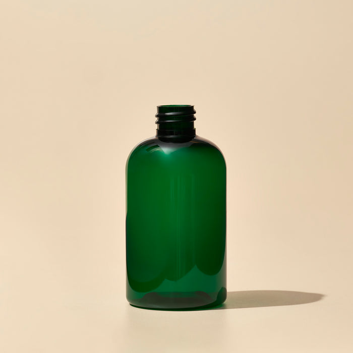 4 oz Green PET Boston Round - 20/410