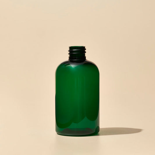 4 oz Green PET Boston Round - 20/410