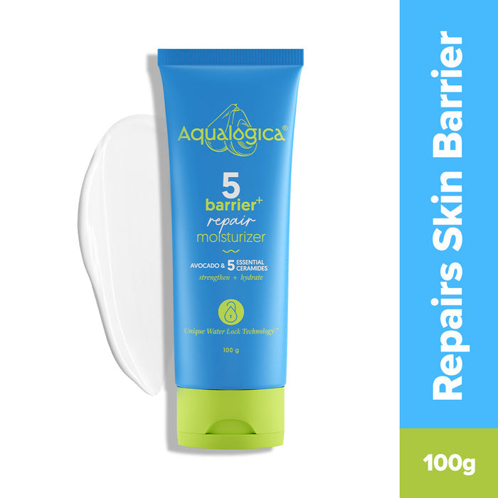 Barrier repair moisturizer tube with ceramide-rich hydration formula