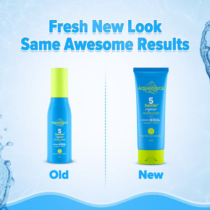 Fresh new look for Aqualogica 5 Barrier Repair moisturizer