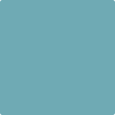 725-Seaside: Resort  a paint color by Benjamin Moore avaiable at Clement's Paint in Austin, TX.