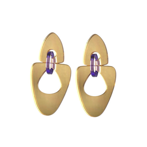 80s GLAM - Golden/Purple/Golden (SALE)