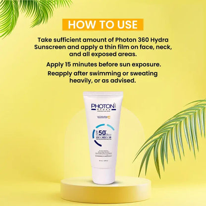 Aclaris Photon 360 Hydra Sunscreen Fluid Cream SPF 50+