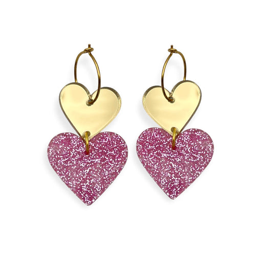 ALL 4 LOVE - golden/pink glitter