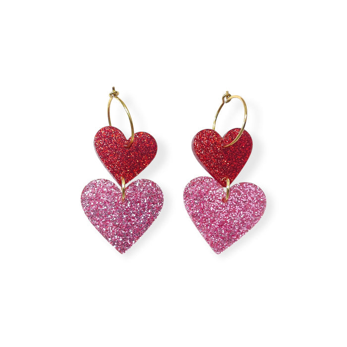 ALL 4 LOVE - red glitter/pink glitter - limited!