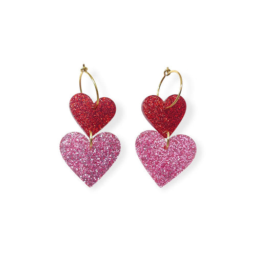ALL 4 LOVE - red glitter/pink glitter - limited!
