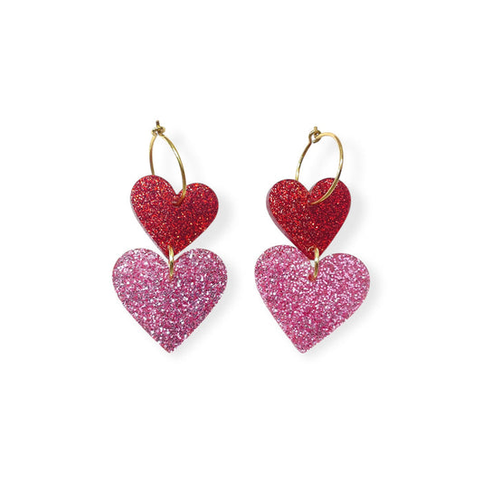 ALL 4 LOVE - red glitter/pink glitter - limited!