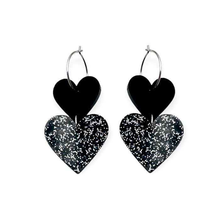 ALL 4 LOVE -black glitter