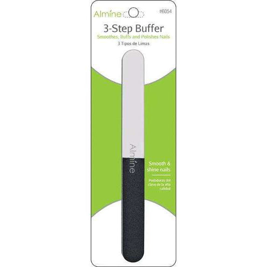 Almine 3-Step Buffer, 1 Count, White & Black