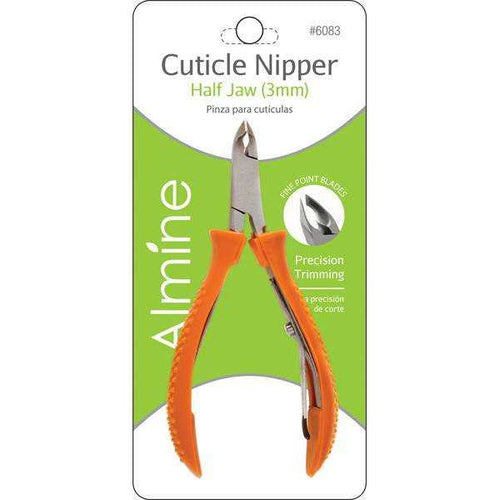 Almine Cuticle Nipper Half Jaw, 1 Count, Silver