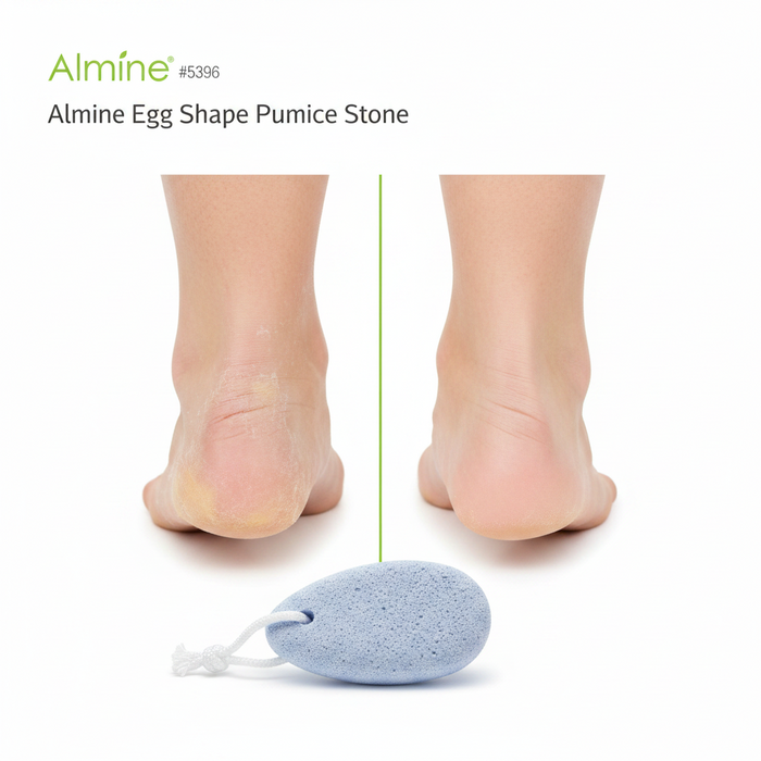 Almine Pumice Stone Egg Shape White