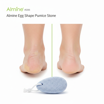 Almine Pumice Stone Egg Shape White