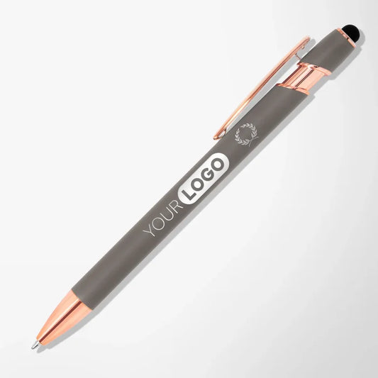 Alpha Stylus Pen with Designs & Rose Gold Trim