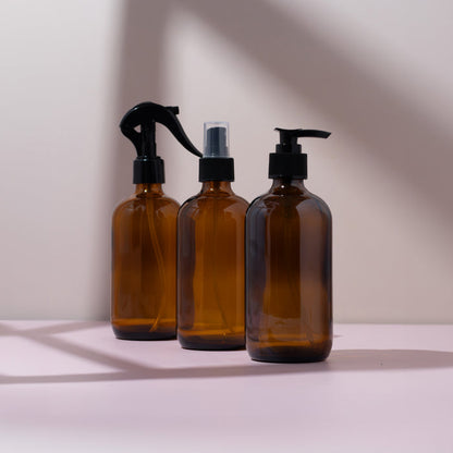 Amber Glass Bottle - 250ml - (Trigger Spray) - 24mm (24/410)