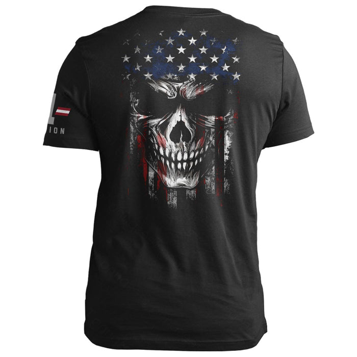 American Flag -Skull