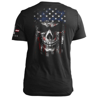 American Flag -Skull