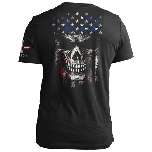 American Flag -Skull